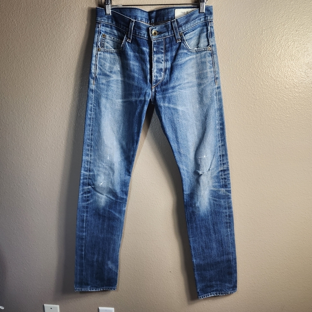 Rag Bone Mens |31| RB15X Modern Slim Fit Button Fly Jeans in Dover/M2051551